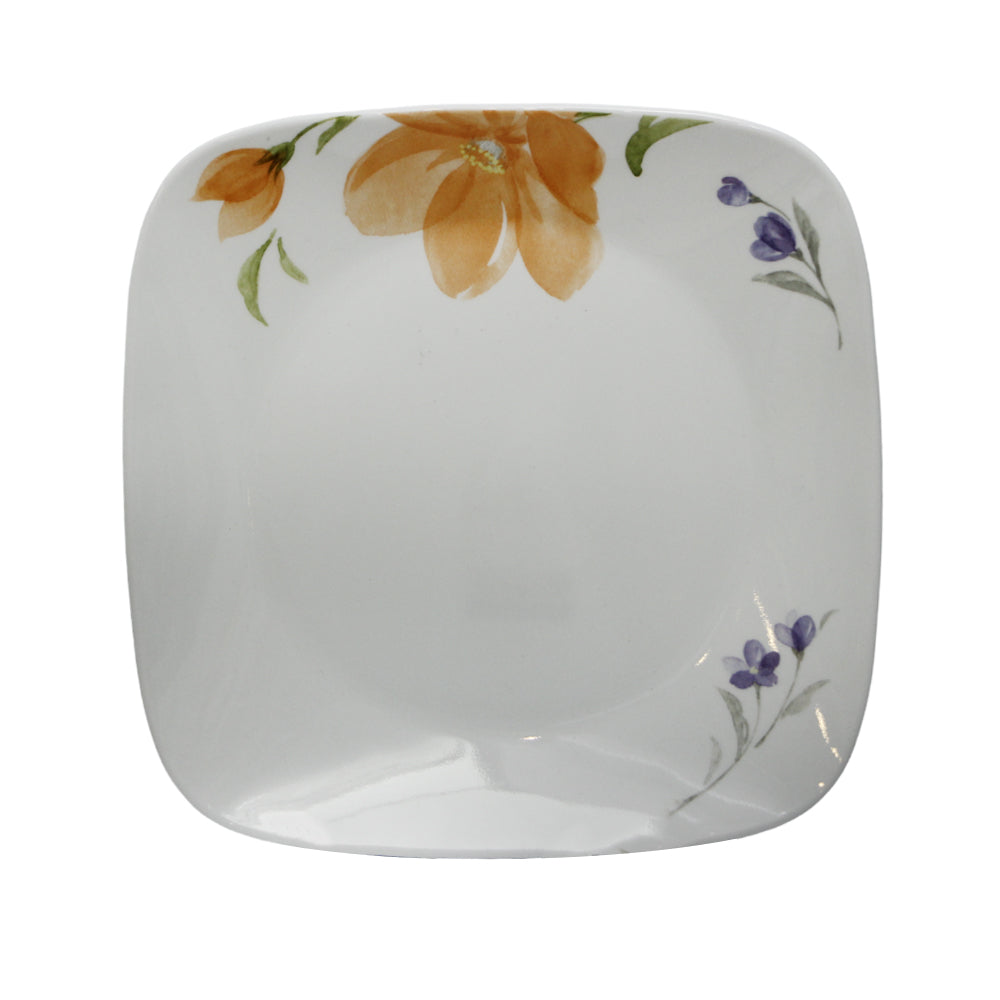 PLATE DINNER SQUARE CORNINGWARE BEGONIA 2213-BGN-LP Default Title - MamasJan Crockery