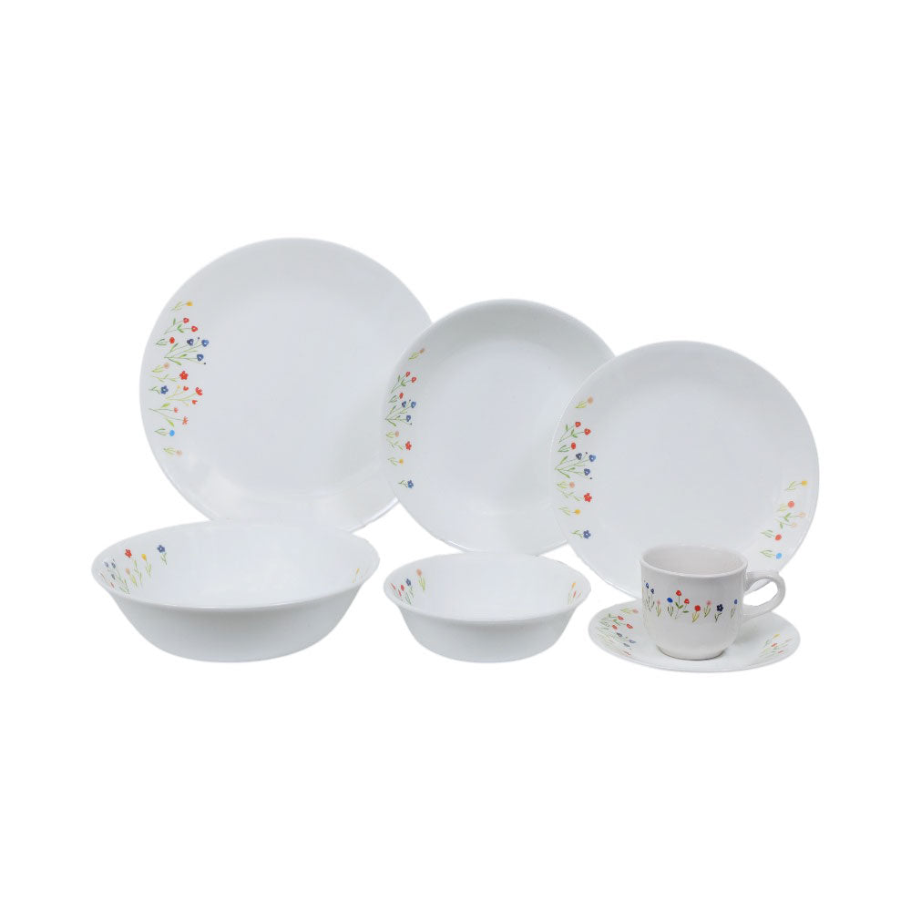 DINNER SET CORNINGWARE 40PC FLOWER HILL 40FWHPK Default Title - MamasJan Crockery