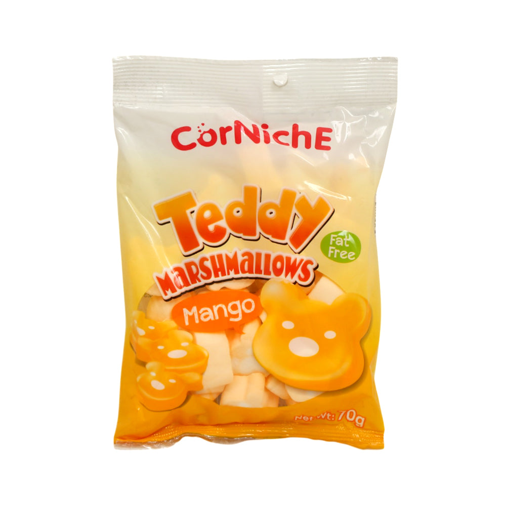 CORNICHE TEDDY MARSHMALLOWS MANGO FAT FREE 70 GM Default Title - MamasJan Grocery Food