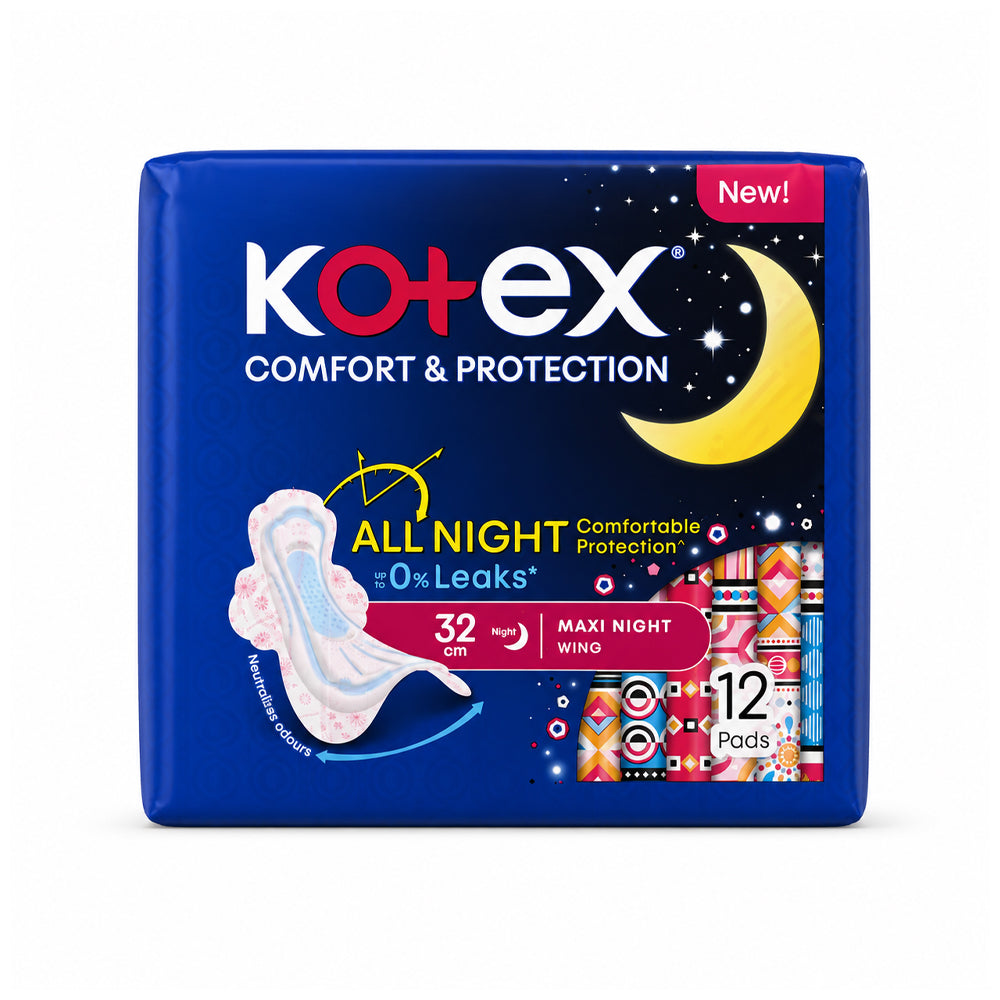 KOTEX SANITRY PADS COMFORT & PROTECTION 12 PAD Default Title - MamasJan Grocery Nonfood