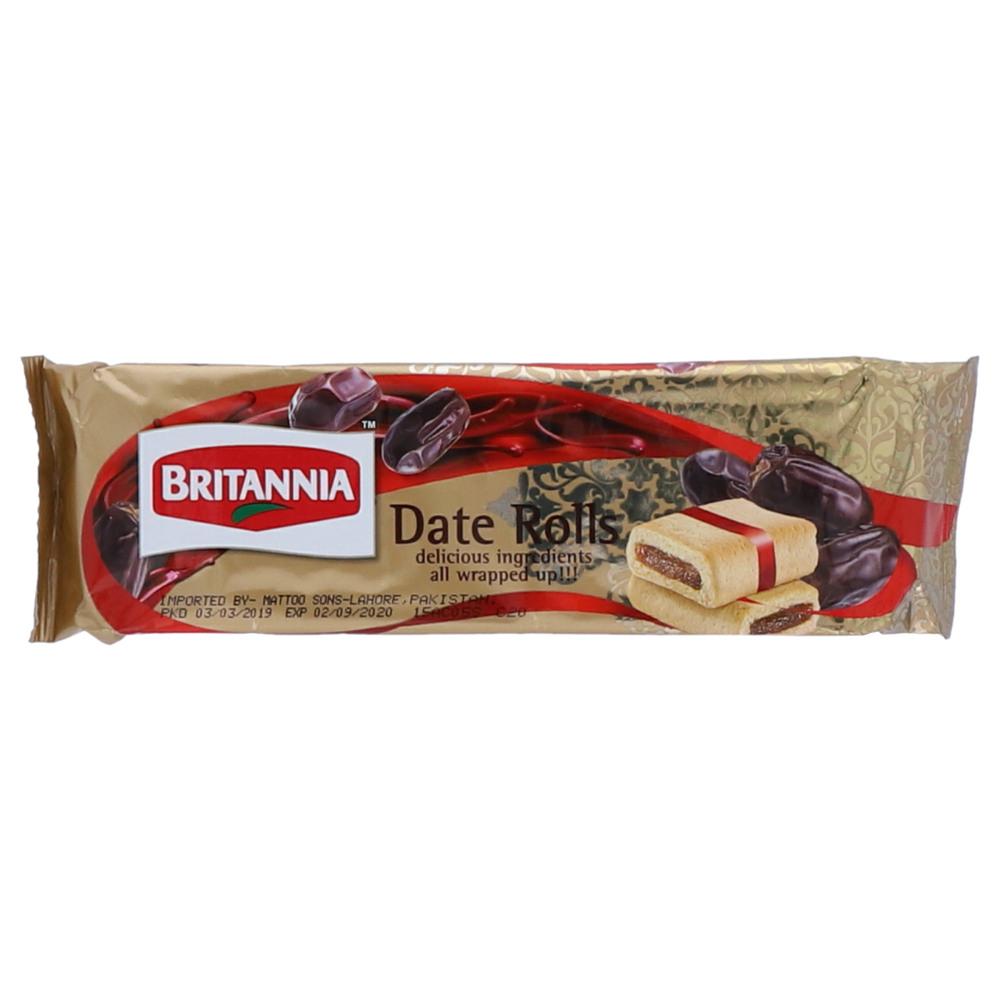 BRITANNIA DATE ROLLS 90 GM Default Title - MamasJan Grocery