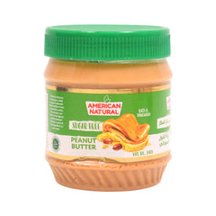 AMERICAN NATURAL PEANUT BUTTER SUGAR FREE 340 GM Default Title - MamasJan Grocery Food