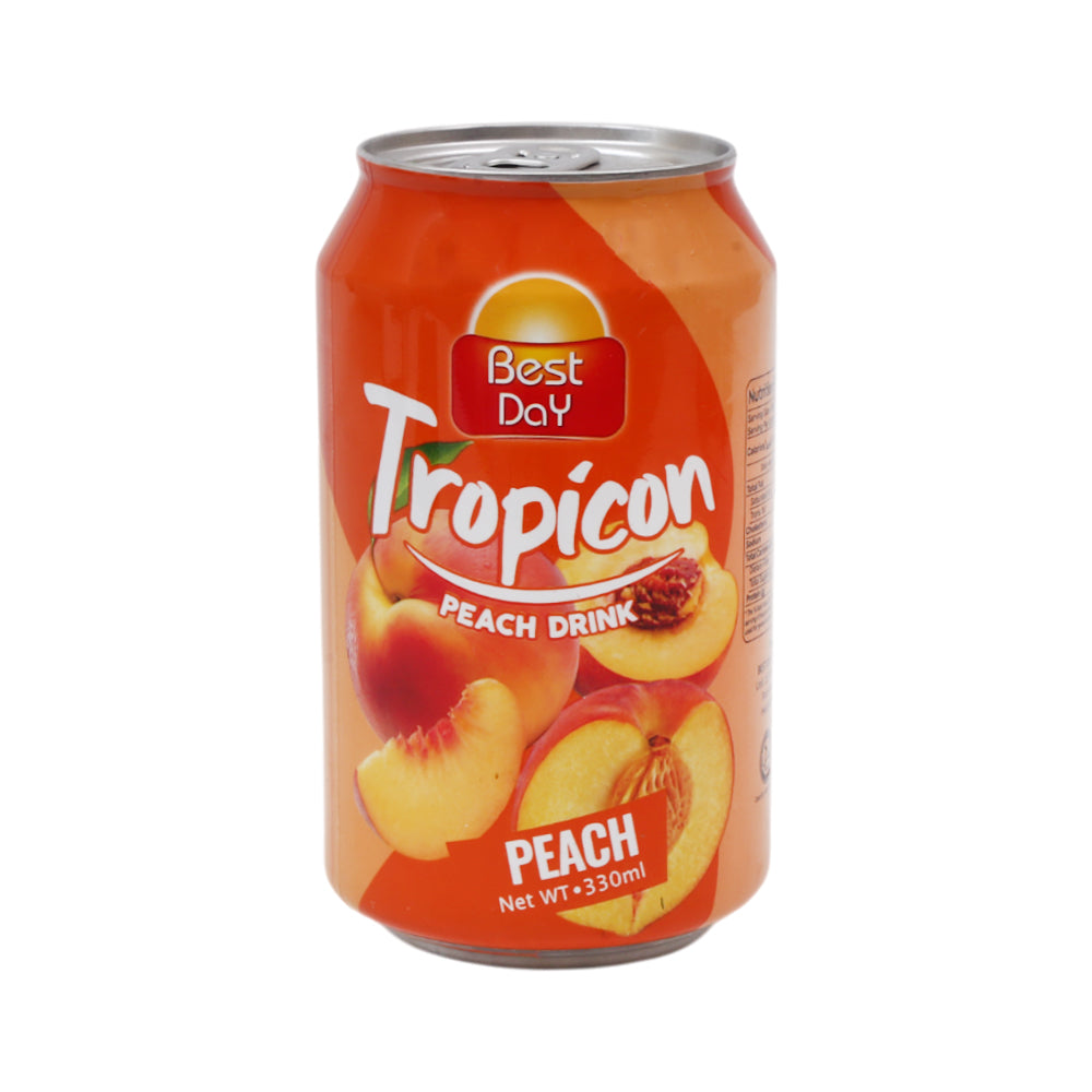 BEST DAY TROPICON PEACH DRINK CAN 330 ML Default Title - MamasJan GroceryFoods