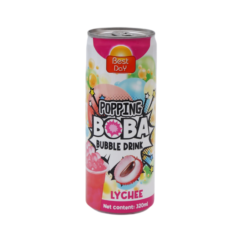 BEST DAY POPPING BOBA BUBBLE DRINK LYCHEE 320 ML Default Title - MamasJan GroceryFoods