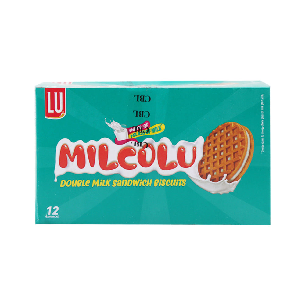 LU MILCOLU DOUBLE MILK SANDWICH BISCUIT 22.5 GM B/P BOX 12P Default Title - MamasJan Grocery Food