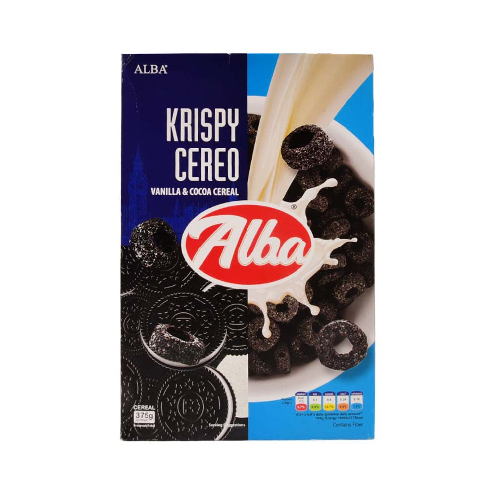 ALBA CEREAL KRISPY CEREO VANILLA & COCOA 375 GM Default Title - MamasJan GroceryFoods