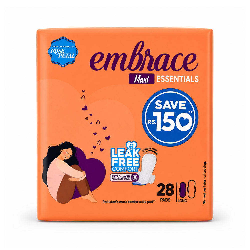 EMBRACE ESSENTIALS MAXI LONG 28 PADS Default Title - MamasJan Grocery Nonfood