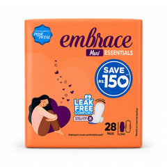EMBRACE ESSENTIALS MAXI LONG 28 PADS Default Title - MamasJan Grocery Nonfood