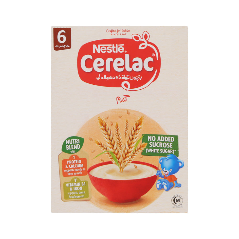 NESTLE CERELAC WHEAT NO ADDED SUCROSE 175 GM Default Title - MamasJan Grocery Food