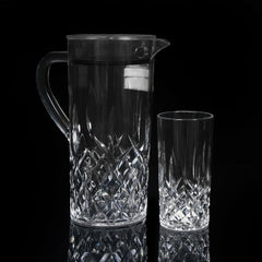 WATER SET 7PC ACRYLIC DIAMOND CUT AC123 Default Title - MamasJan Crockery