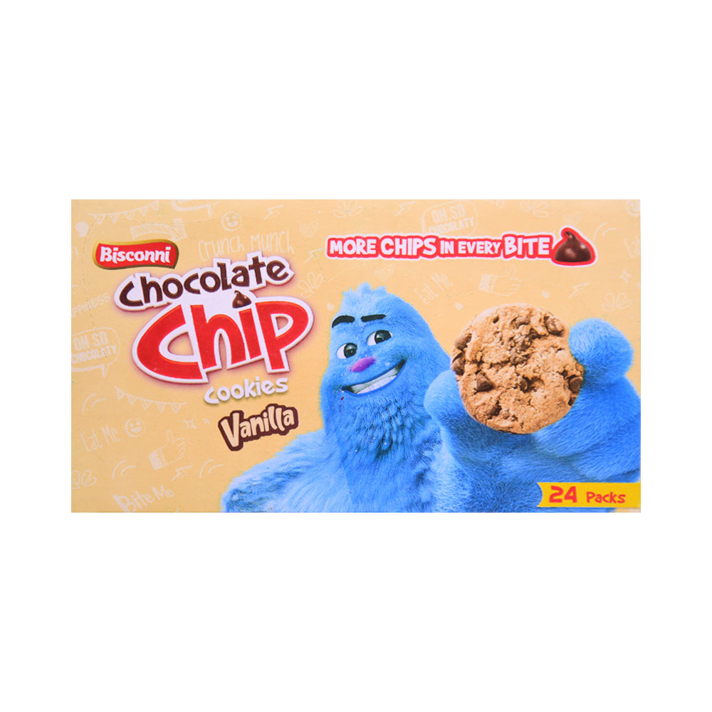 BISCONNI CHOCOLATE CHIP COOKIES VANILLA SNACK PACK 10 GM BOX Default Title - MamasJan GroceryFoods