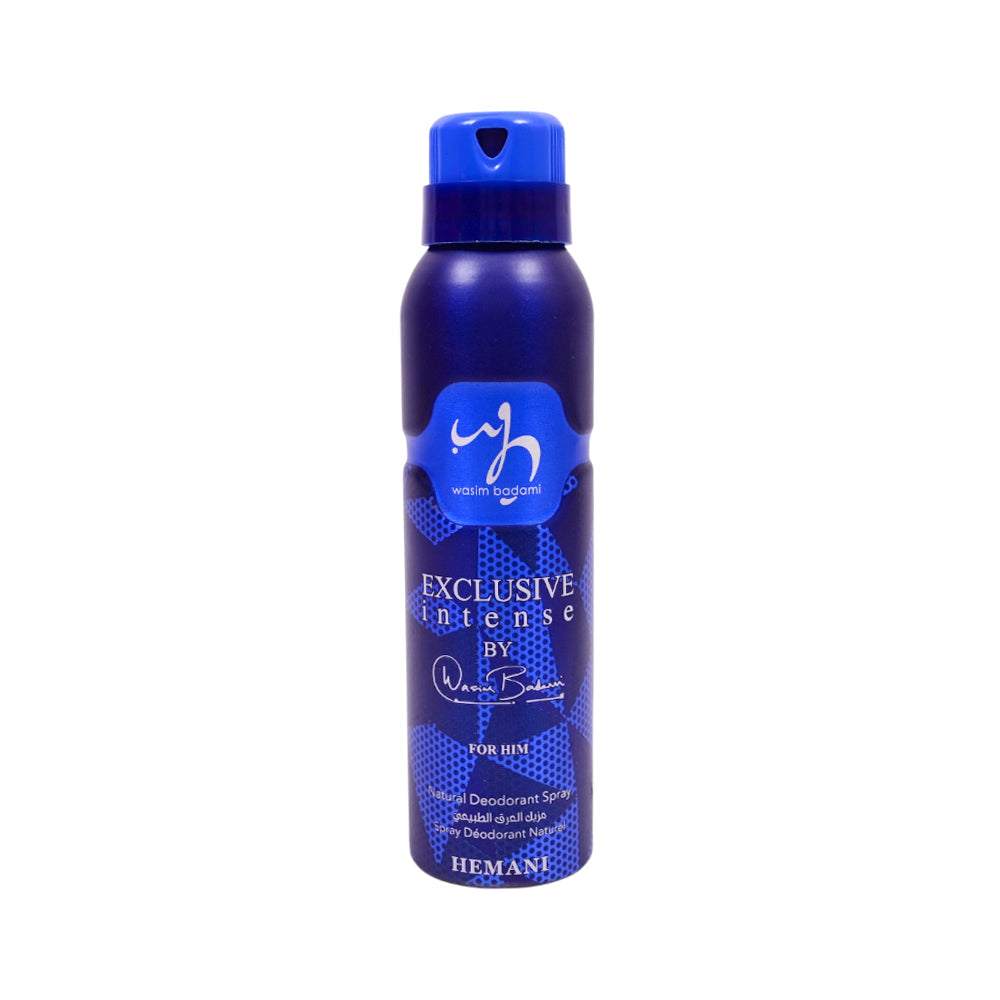 HEMANI EXCLUSIVE INTENSE NATURAL DEODORANT SPRAY 150ML Default Title - MamasJan perfumes