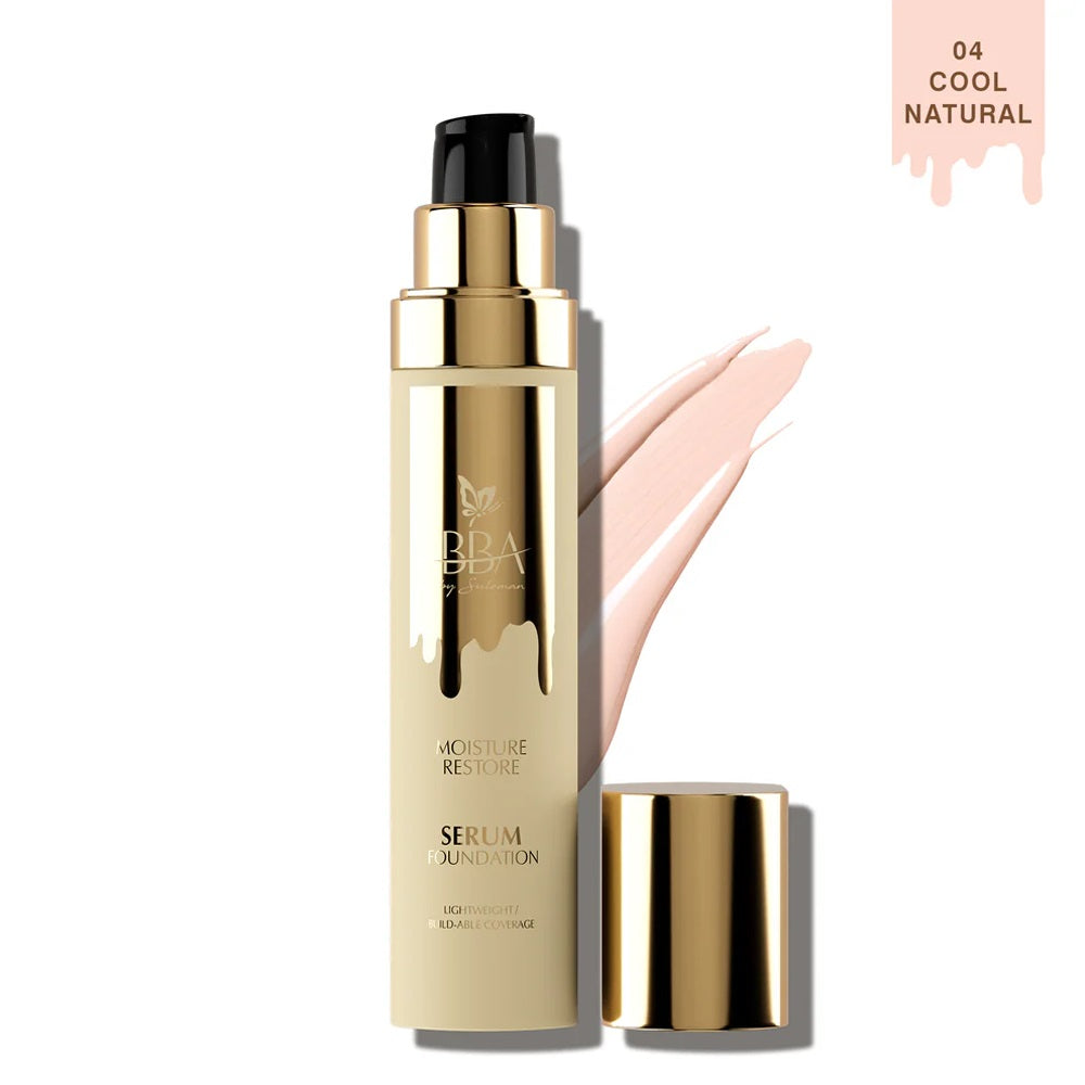 BBA MOISTURE RESTORE SERUM FOUNDATION 04 COOL NATURAL 30ML Default Title - MamasJan Makeup