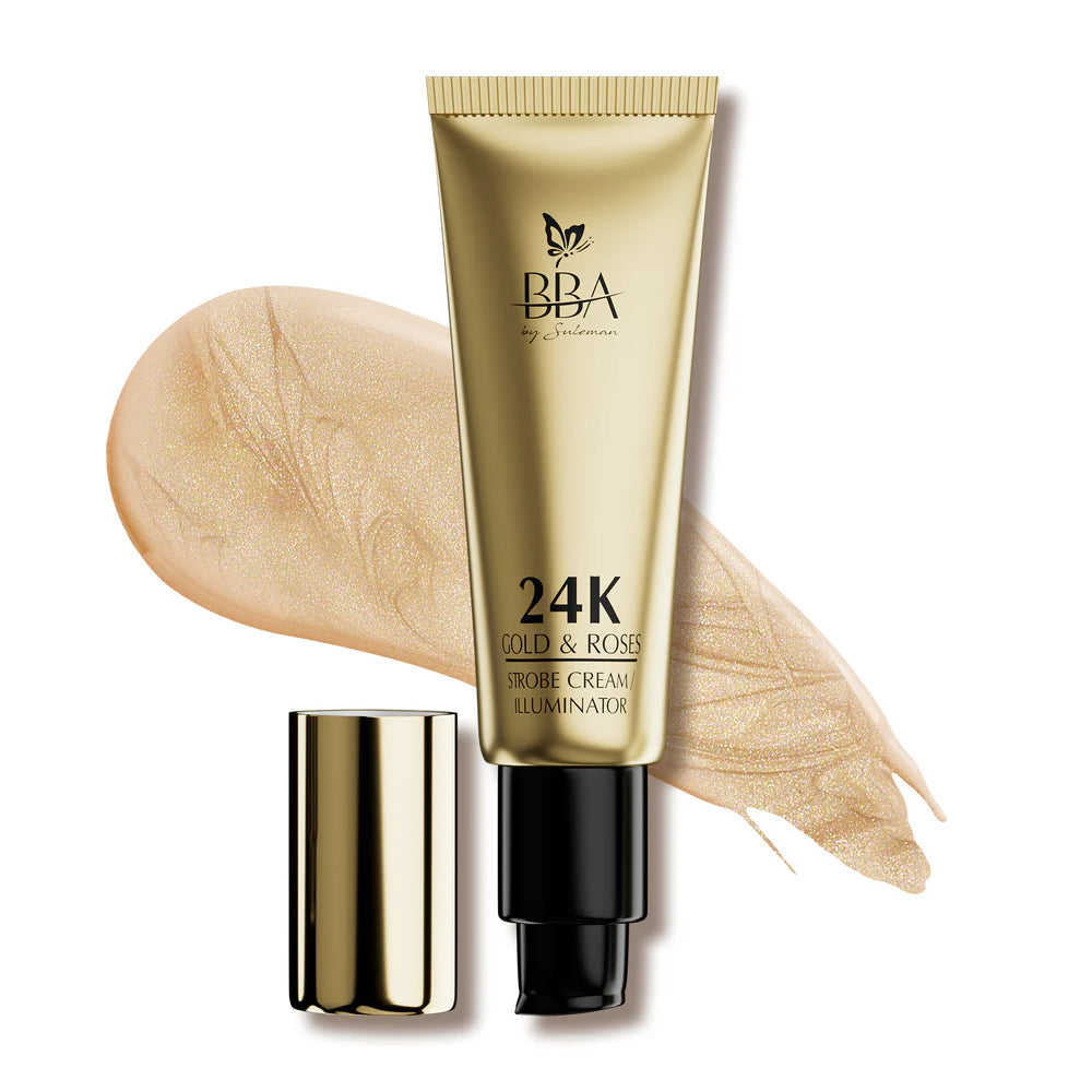 24K GOLD & ROSES STROBE CREAM / ILLUMINATOR Default Title - MamasJan Makeup