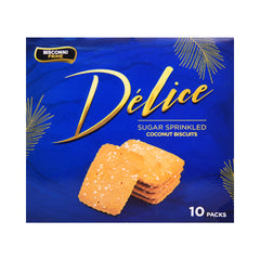 BISCONNI DELICE COCONUT BISCUIT 32 GM 10PC BOX Default Title - MamasJan Grocery Food