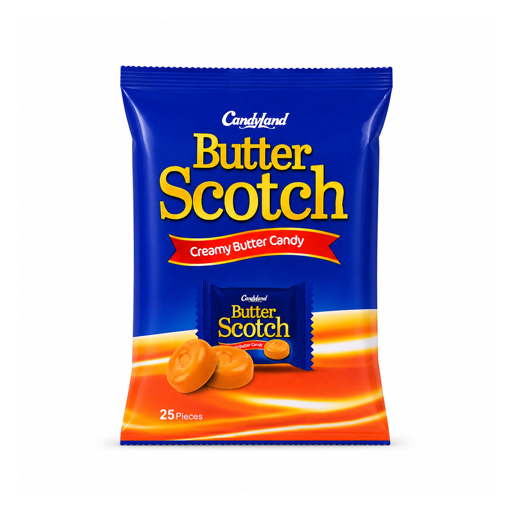 CANDYLAND BUTTER SCOTCH CANDY 25PCS POUCH 125GM Default Title - MamasJan Grocery Food