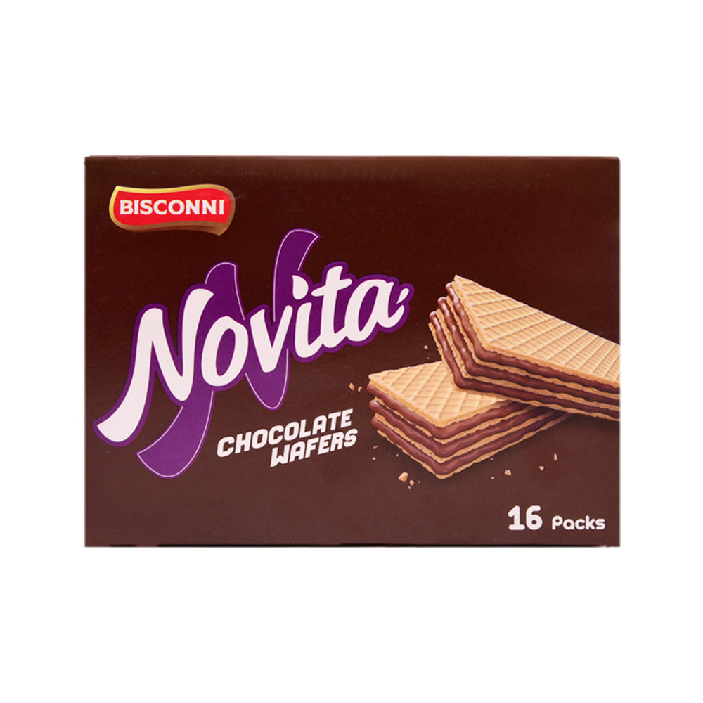 BISCONNI NOVITA CHOCOLATE WAFERS 24 GM BOX 16PC Default Title - MamasJan GroceryFoods