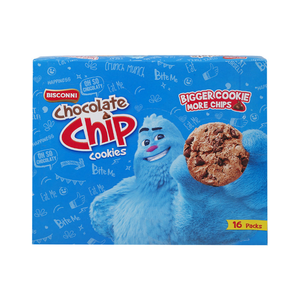 BISCONNI CHOCOLATE CHIP BISCUIT SNACK PACK 21 GM BOX 16PC Default Title - MamasJan Grocery Food