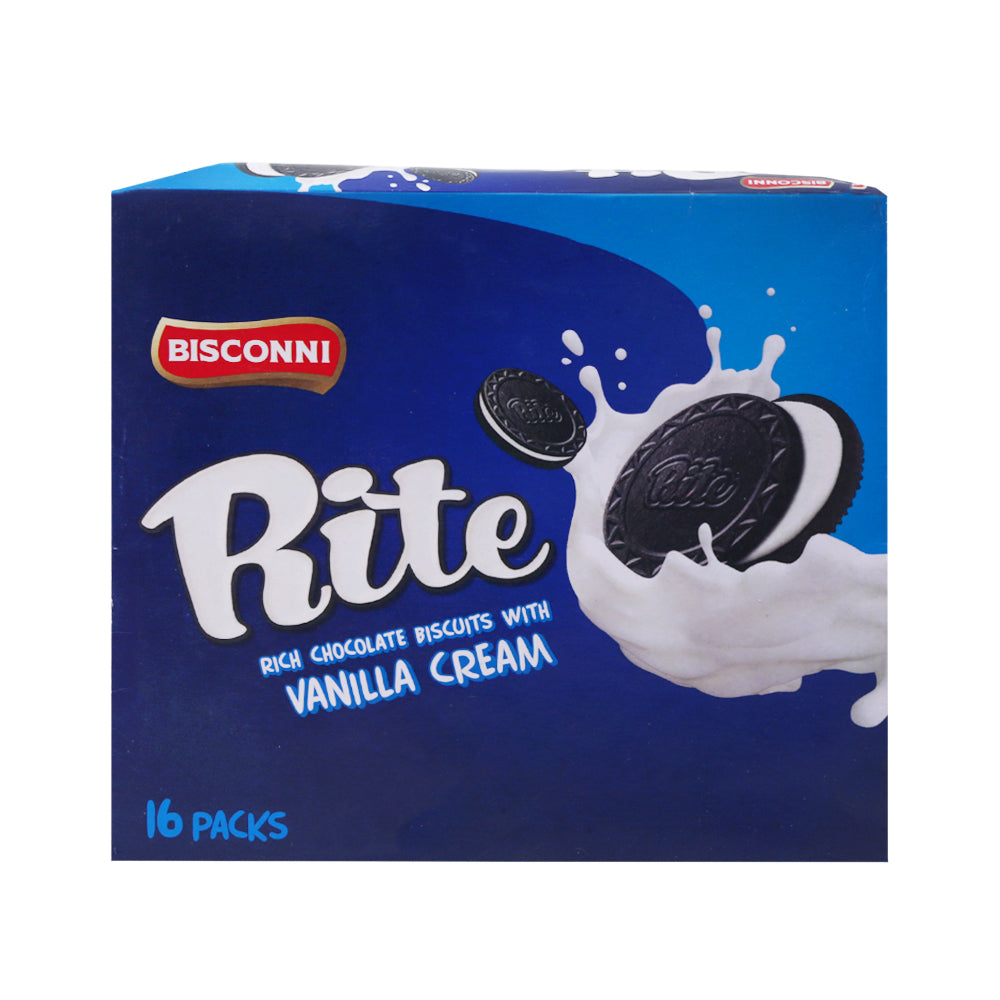BISCONNI RITE VANILLA CREAM BISCUITS 26 GM BOX 16PC Default Title - MamasJan Grocery Food