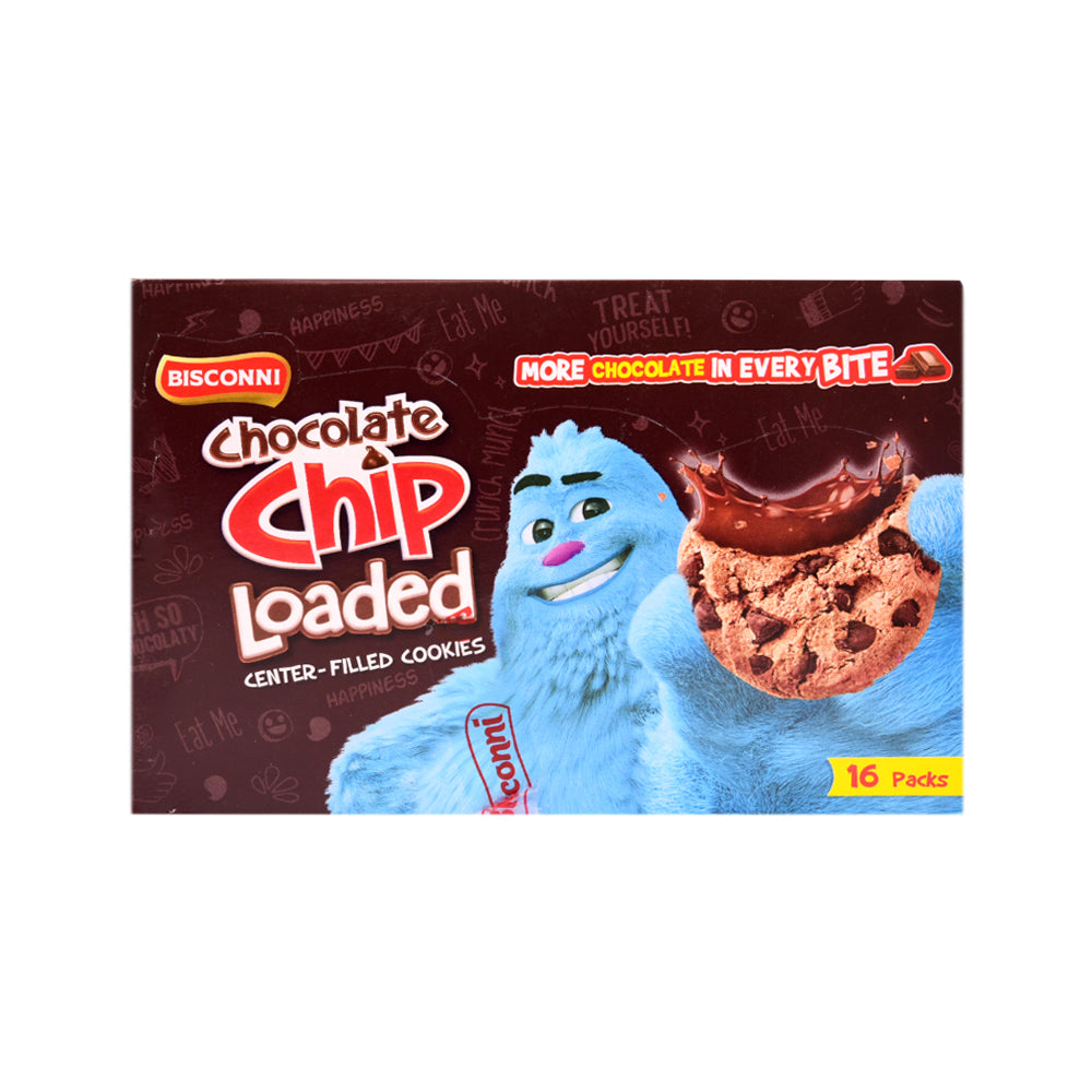 BISCONNI CHOCOLATE CHIP LOADED 20 GM BOX 16PC Default Title - MamasJan Grocery Food