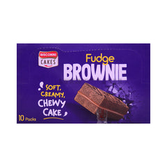 BISCONNI FUDGE BROWNIE SOFT CHEWY CAKE 28 GM 10PC BOX Default Title - MamasJan GroceryFoods