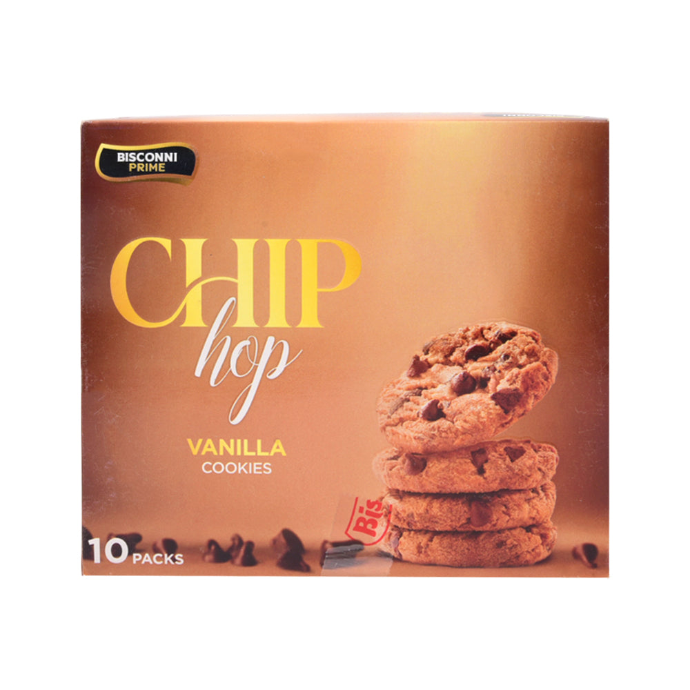 BISCONNI CHIP HOP VANILLA COOKIES 26 GM PACK OF 10 PC BOX Default Title - MamasJan GroceryFoods