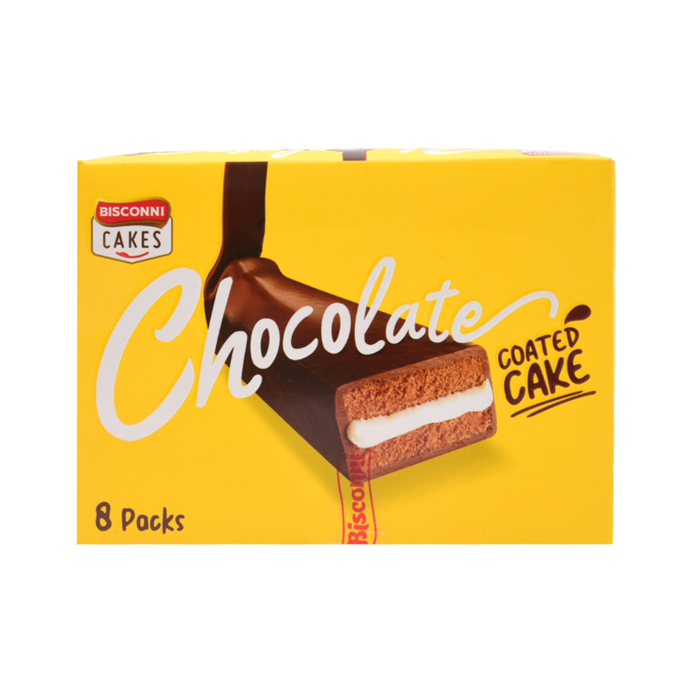 BISCONNI CHOCOLATE COATED VANILLA CAKE 30 GM (BOX 8 PC) Default Title - MamasJan Grocery