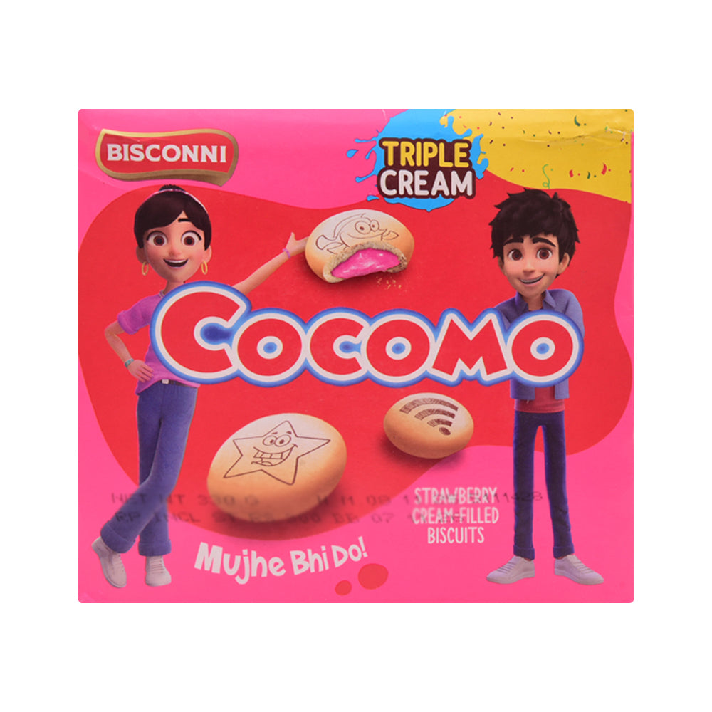 BISCONNI COCOMO STRAWBERRY SP TRIPLE CREAM BOX 30 PC Default Title - MamasJan GroceryFoods