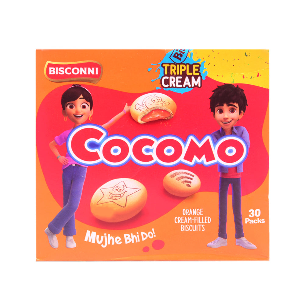 BISCONNI COCOMO ORANGE SP TRIPLE CREAM BOX 30 PC Default Title - MamasJan Grocery