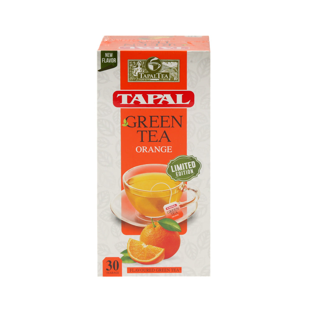 TAPAL GREEN TEA BAGS ORANGE FLAVOUR 45 GM Default Title - MamasJan GroceryFoods