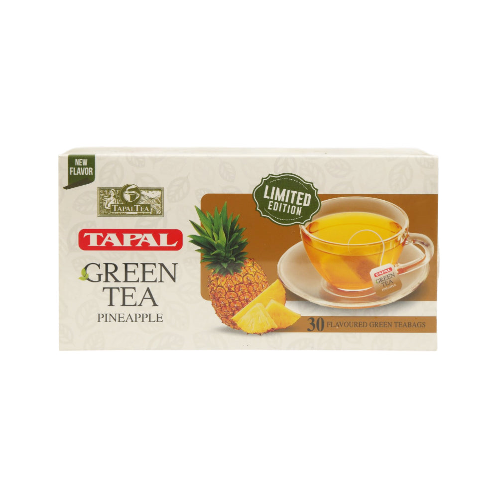TAPAL GREEN TEA BAGS PINEAPPLE FLAVOUR 45 GM Default Title - MamasJan GroceryFoods