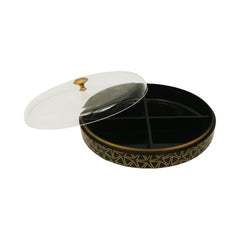 DISH DRY FRUIT KHAAS DAAN BLACK Default Title - MamasJan Crockery