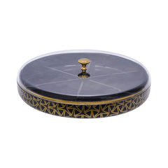 DISH DRY FRUIT KHAAS DAAN LARGE BLACK Default Title - MamasJan Crockery