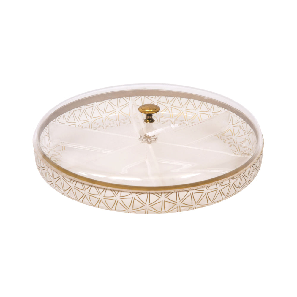 DISH DRY FRUIT KHAAS DAAN LARGE FROSTED Default Title - MamasJan Crockery