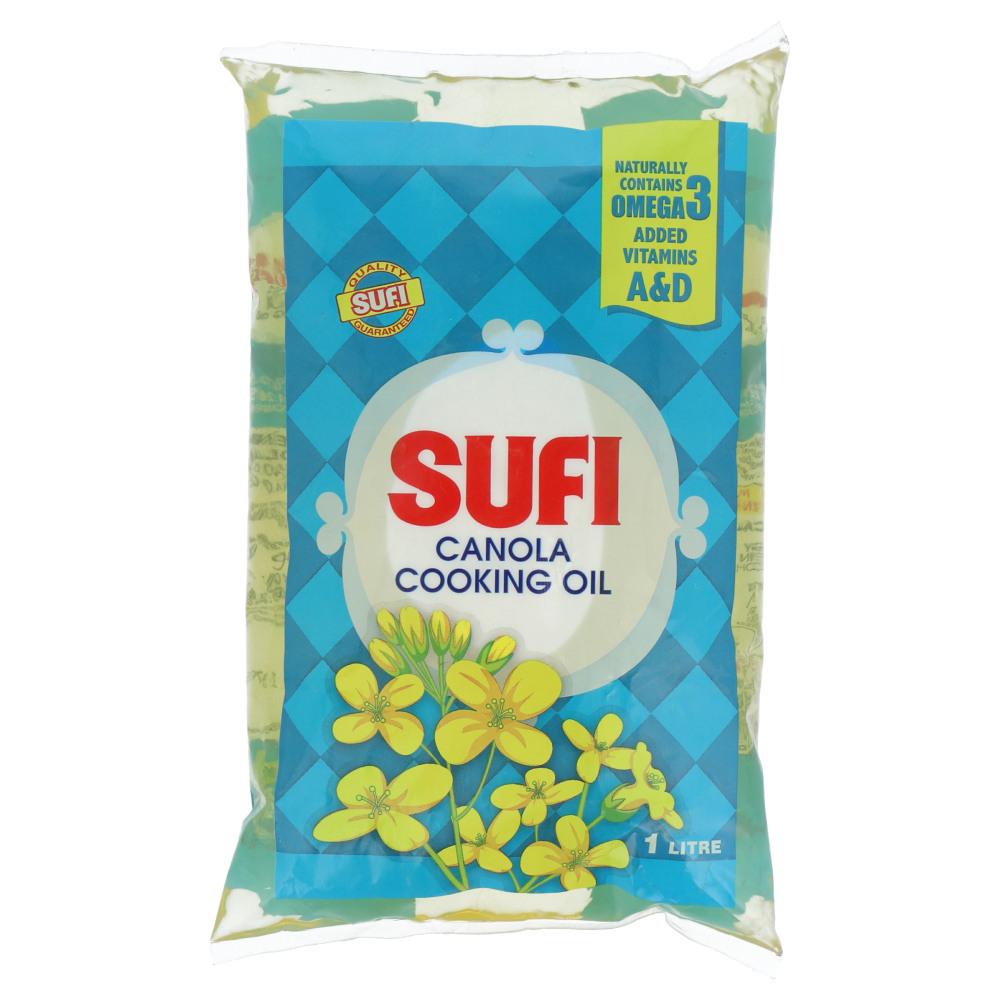 SUFI CANOLA COOKING OIL POUCH 1 LTR Default Title - MamasJan Grocery