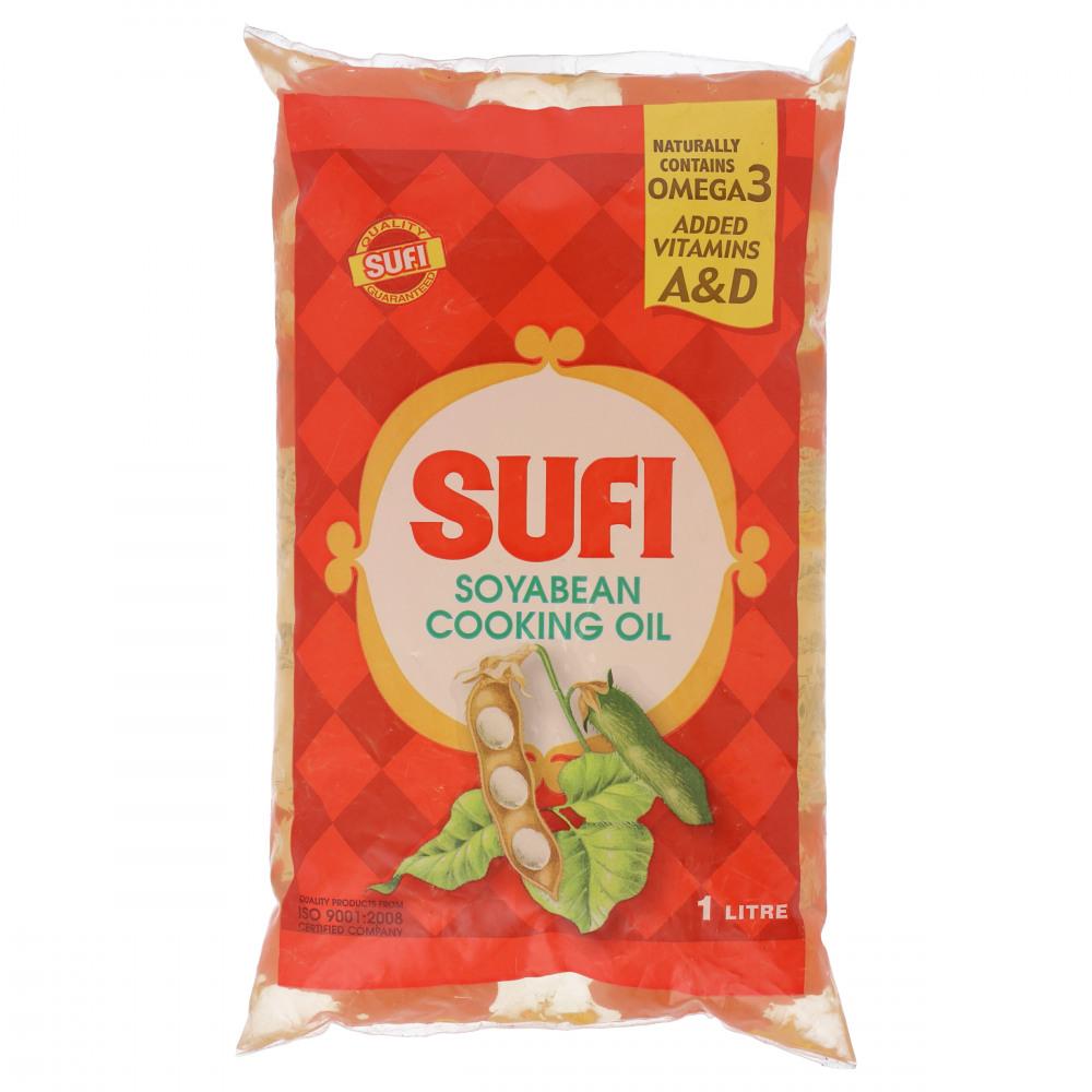 SUFI SOYABEAN COOKING OIL POUCH 1 LTR Default Title - MamasJan Grocery