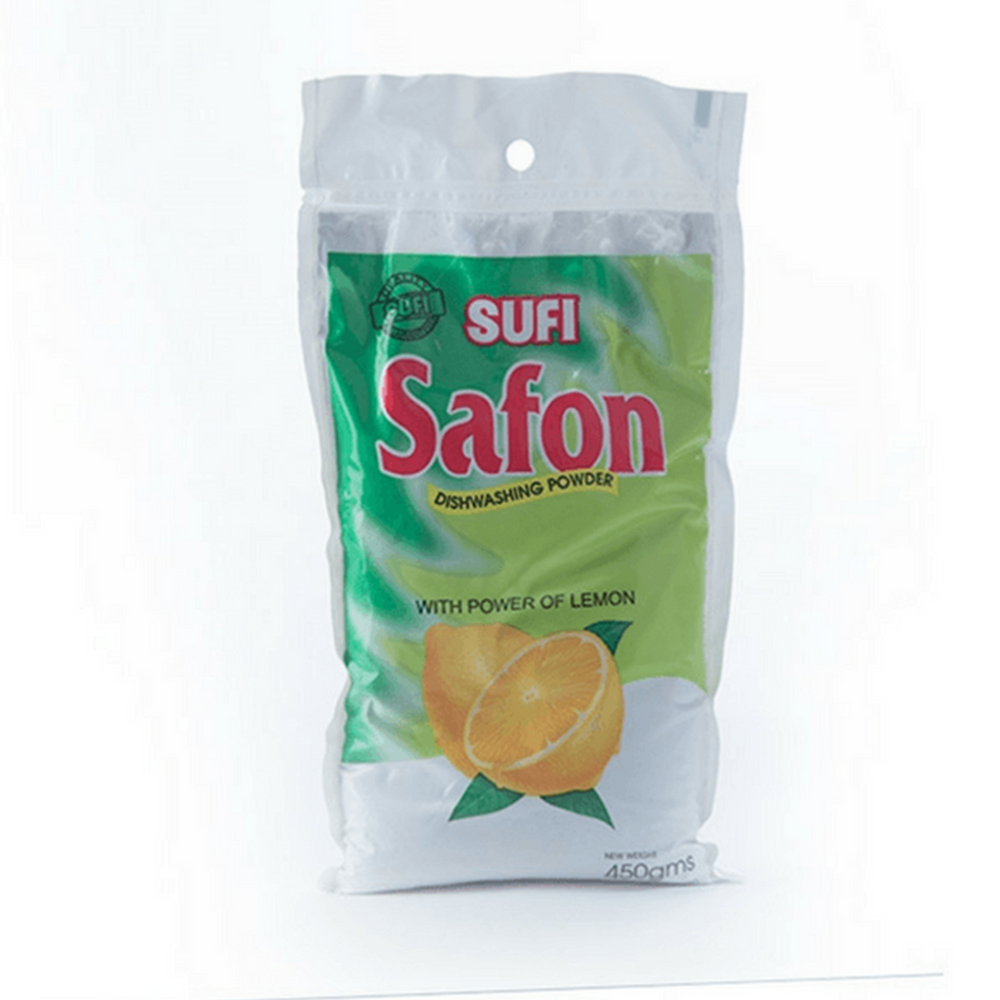 SUFI SAFOON DISHWASH POWDER POUCH 450 GM Default Title - MamasJan Grocery Nonfood