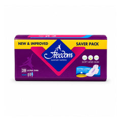 FREEDOM SANITARY PADS ULTRA THIN EXTRA LONG 28 SAVER PACK Default Title - MamasJan Grocery Nonfood