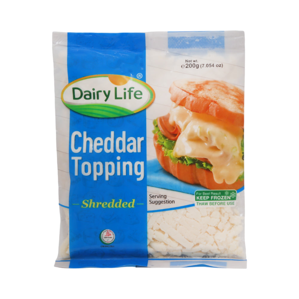DAIRY LIFE CHEDDAR CHEESE SHREDDED 200GM (48 PCS) Default Title - MamasJan Grocery Food