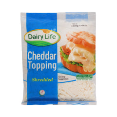 DAIRY LIFE CHEDDAR CHEESE SHREDDED 200GM (48 PCS) Default Title - MamasJan Grocery Food