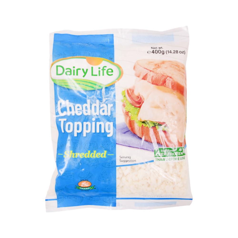 DAIRY LIFE CHEDDAR CHEESE SHREDDED 400GM (24 PCS) Default Title - MamasJan GroceryFoods