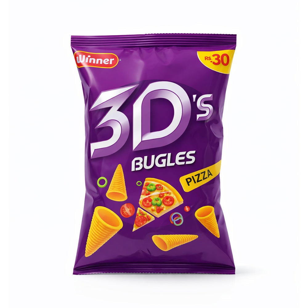 WINNER 3D BUGLES PIZZA 36P RS.30 Default Title - MamasJan GroceryFoods