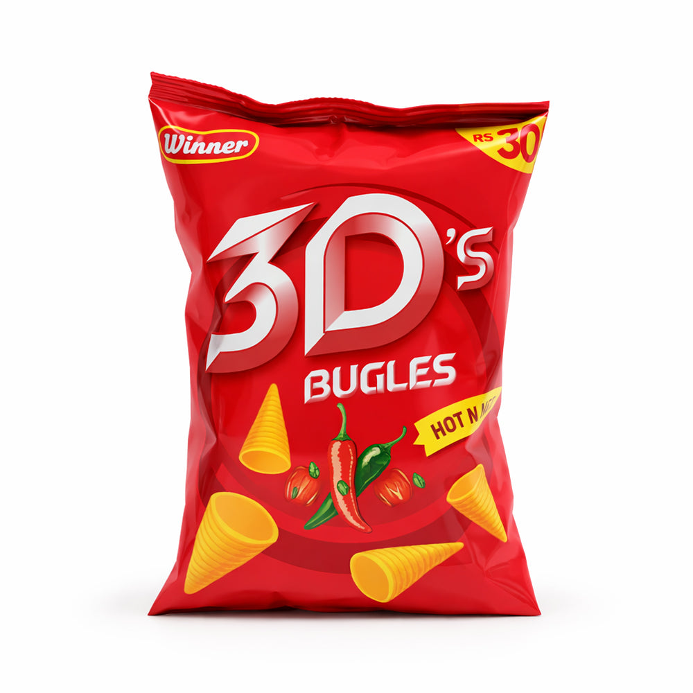 WINNER 3D BUGLES HOT N SPICY 36P RS.30 Default Title - MamasJan GroceryFoods