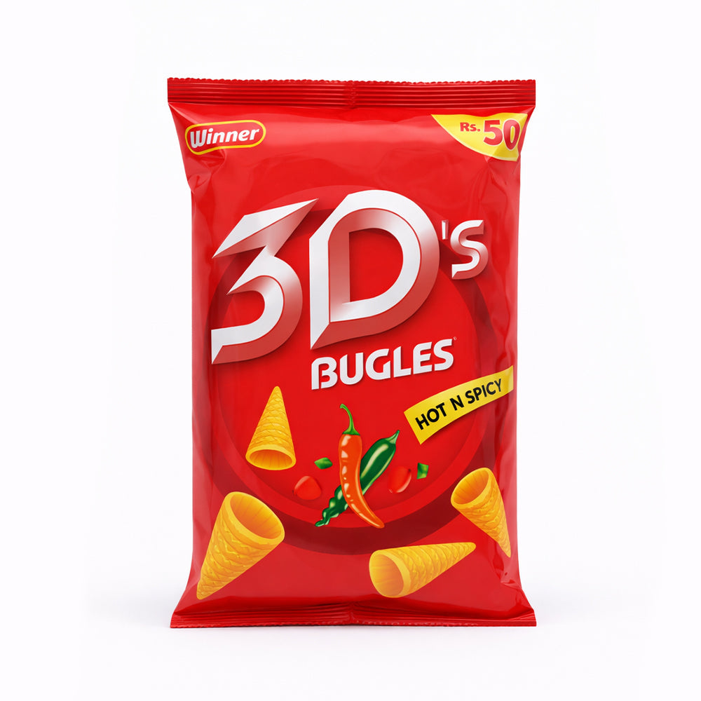 WINNER 3D BUGLES HOT N SPICY 20P RS.50 Default Title - MamasJan Grocery