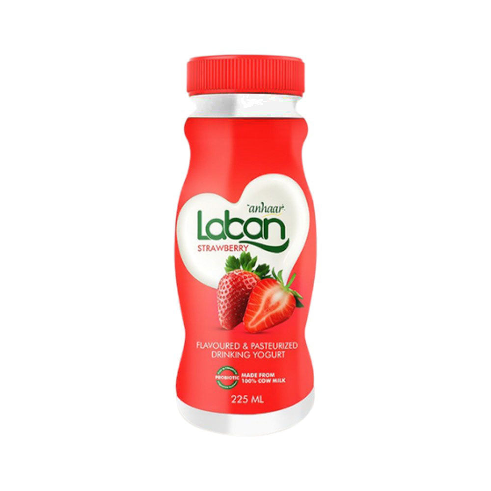 ANHAAR STRAWBERRY LABAN 225ML BOTTLE Default Title - MamasJan Grocery Food