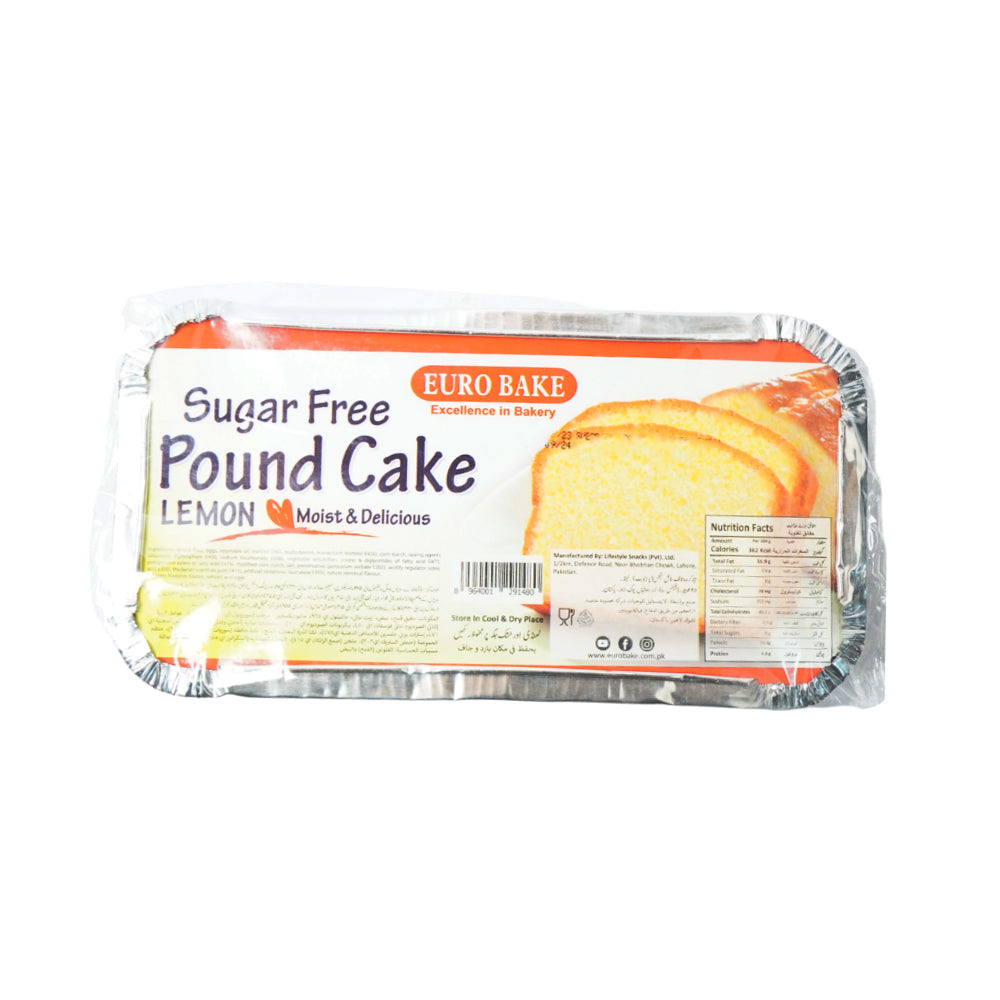 EURO BAKE SUGAR FREE POUND CAKES LEMON 200 GM Default Title - MamasJan Grocery
