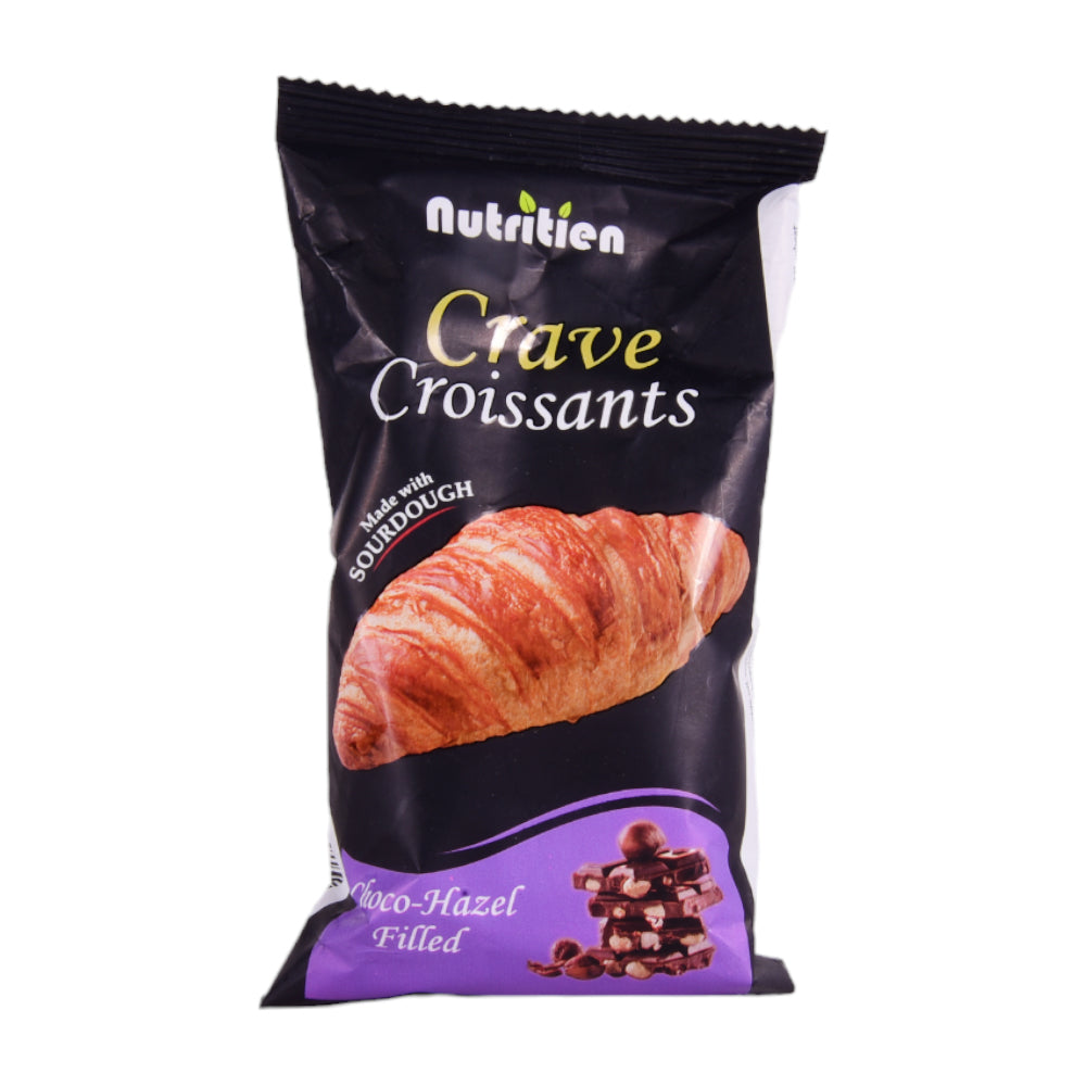 NUTRITIEN CRAVE CROISSANTS CHOCO-HAZEL FILLED 42 GM Default Title - MamasJan Grocery