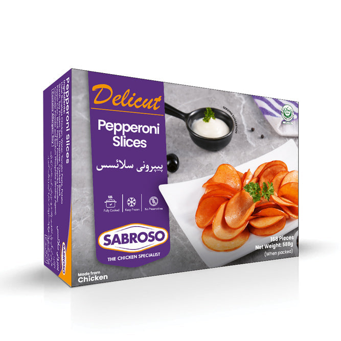 SABROSO PEPPERONI SLICES 588 GM Default Title - MamasJan Grocery Food