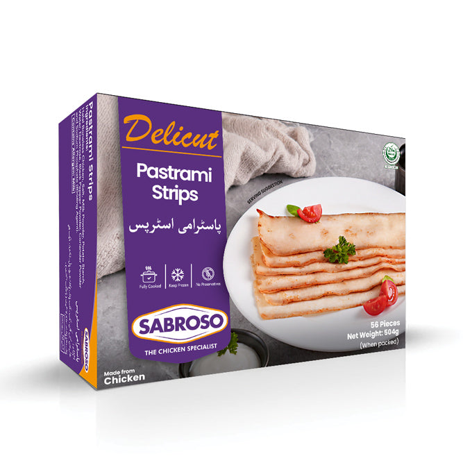 SABROSO PASTRAMI STRIPS 504 GM Default Title - MamasJan Grocery Food