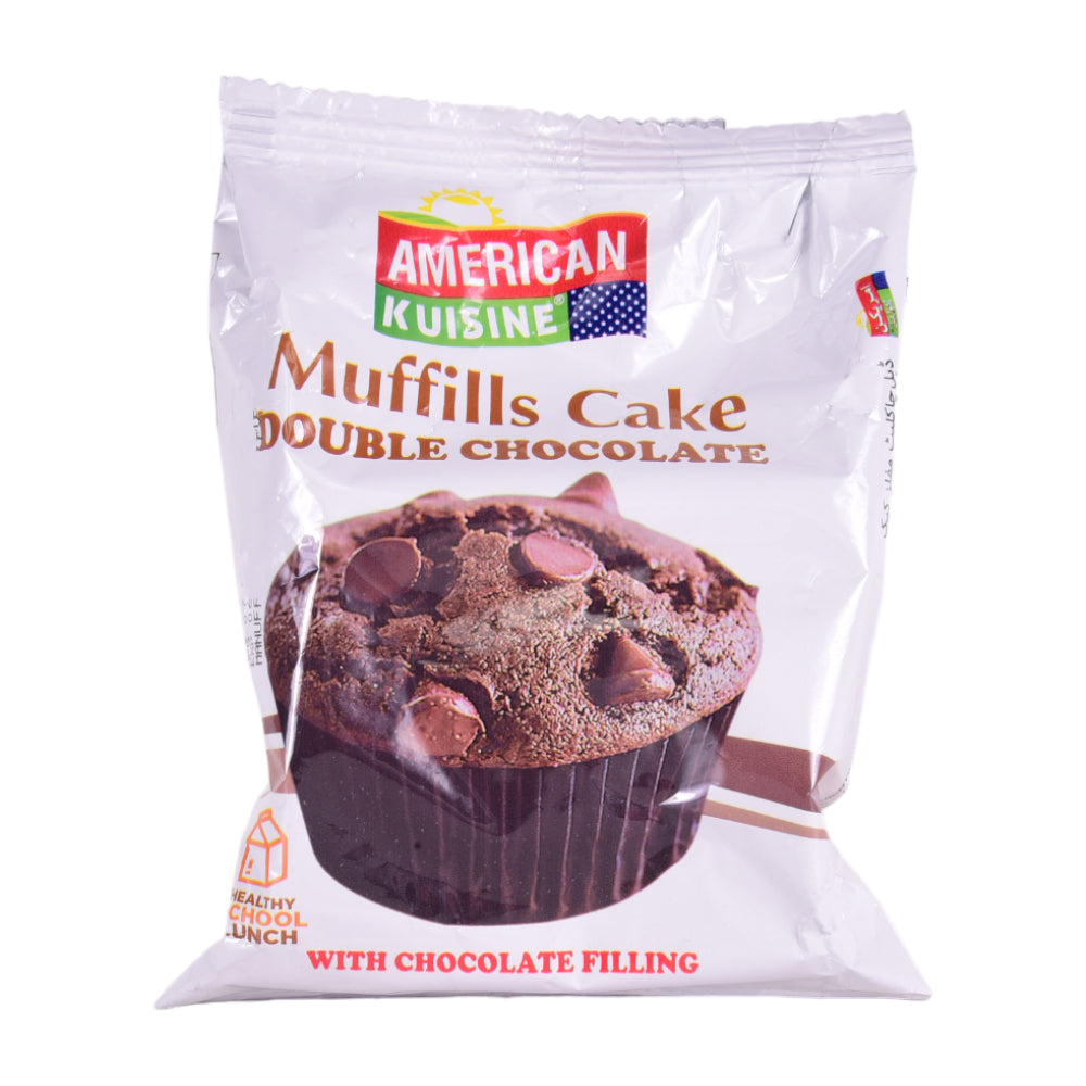 AMERICAN KUISINE MUFFILLS DOUBLE CHOCOLATE CAKE 28 GM Default Title - MamasJan GroceryFoods